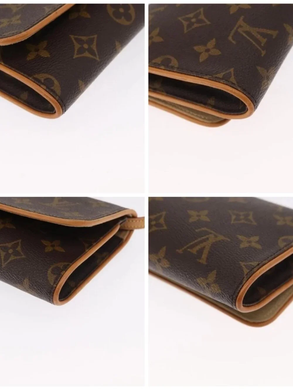 LOUIS VUITTON Monogram Pochette Twin GM Shoulder Bag M51852 LV Auth ka1548